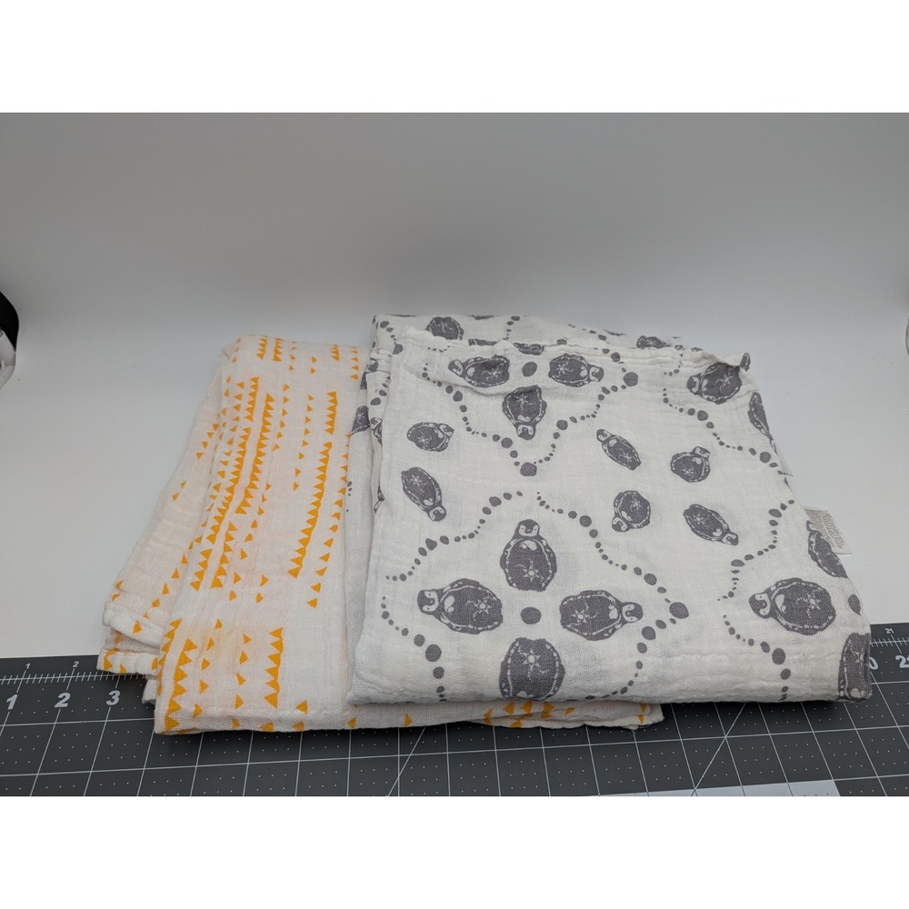 Aden Anais 2 Muslin Swaddle‎ Baby Blanket Penguin Triangle